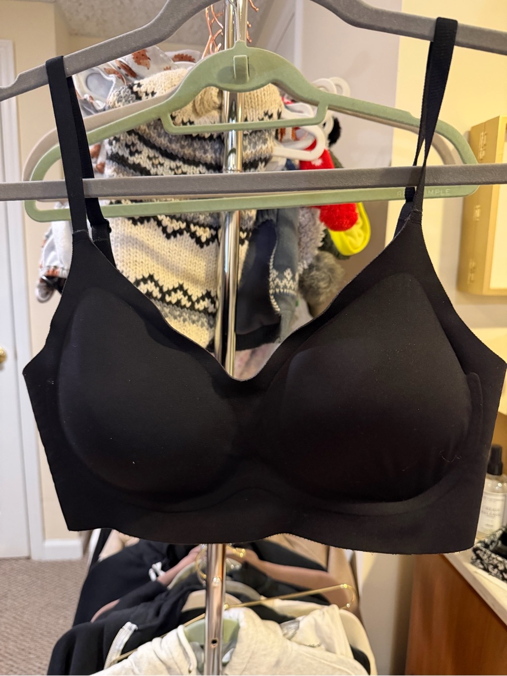 Seamless Black Wireless Comfort Bra - Women Intimates & Sleepwear